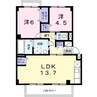 パルテールⅡ 2LDKの間取り