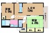 プロヴァンス　B棟 2LDKの間取り