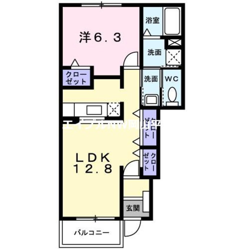 間取図 メゾンフォレスタＢ棟