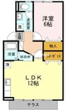 ファミール長尾 1LDKの間取り