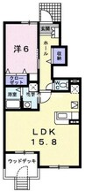 ウィンクルＤ 1LDKの間取り