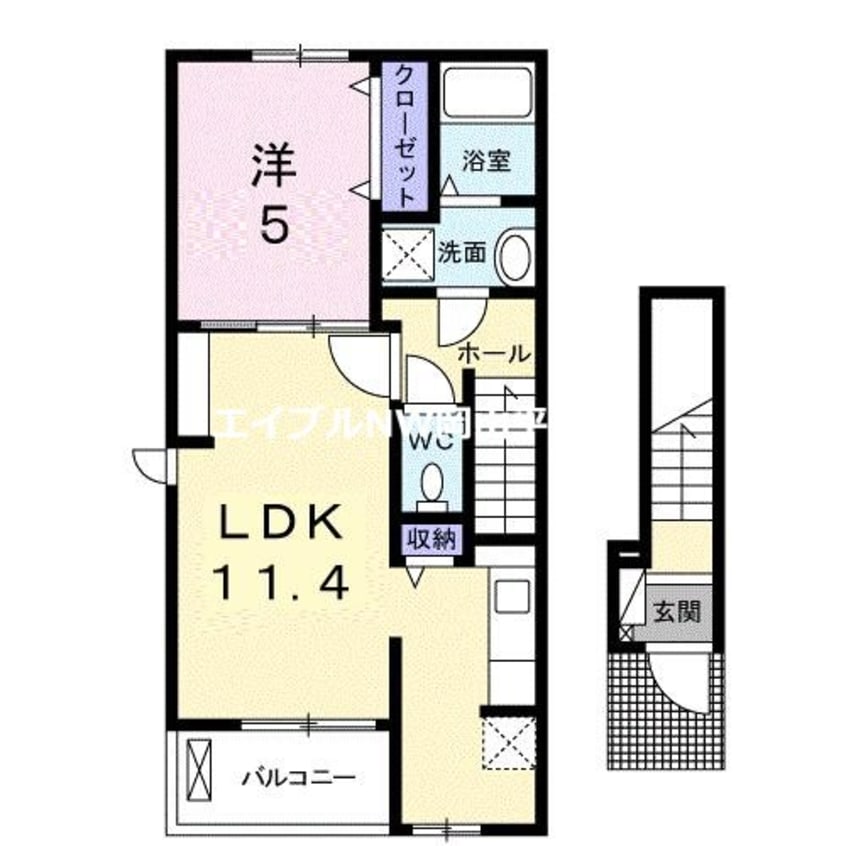 間取図 フォーチュンガーデン上道
