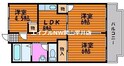 赤田ハイツの間取図