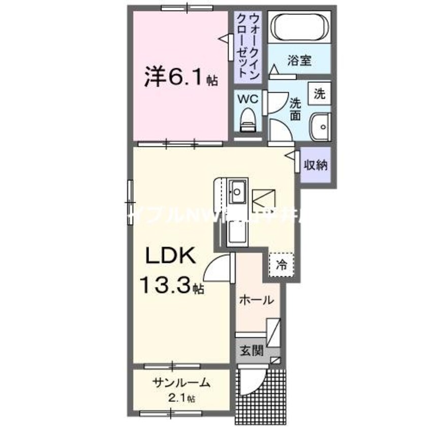 間取図 クレールヴィラ