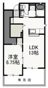 アドヴァンスＳＨⅢ　Ａ棟 1LDKの間取り