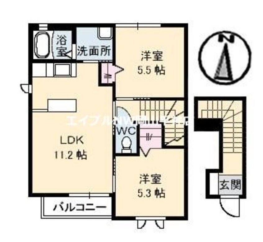 間取図 ラ・パルテール平井　参番館
