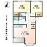 ピュア　ルピナス 2LDKの間取り