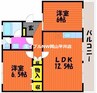 サンライズパレス 2LDKの間取り