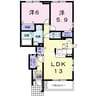 サニーグレイス　Ａ 2LDKの間取り