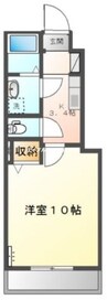 フィオーレ 1Kの間取り