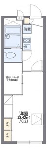 レオパレスＴＡＭＡＮＯ 1Kの間取り
