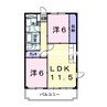 ビュー・セジュール 2LDKの間取り