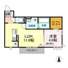 パレンティーア 1LDKの間取り