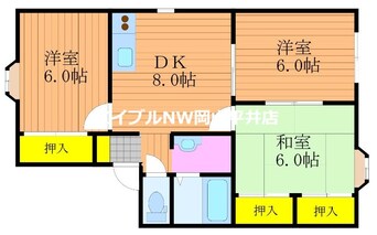 間取図 アーバンハイツ松新ⅡＡ