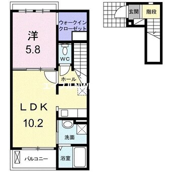 間取図 ダイヤモンド・ロジェ