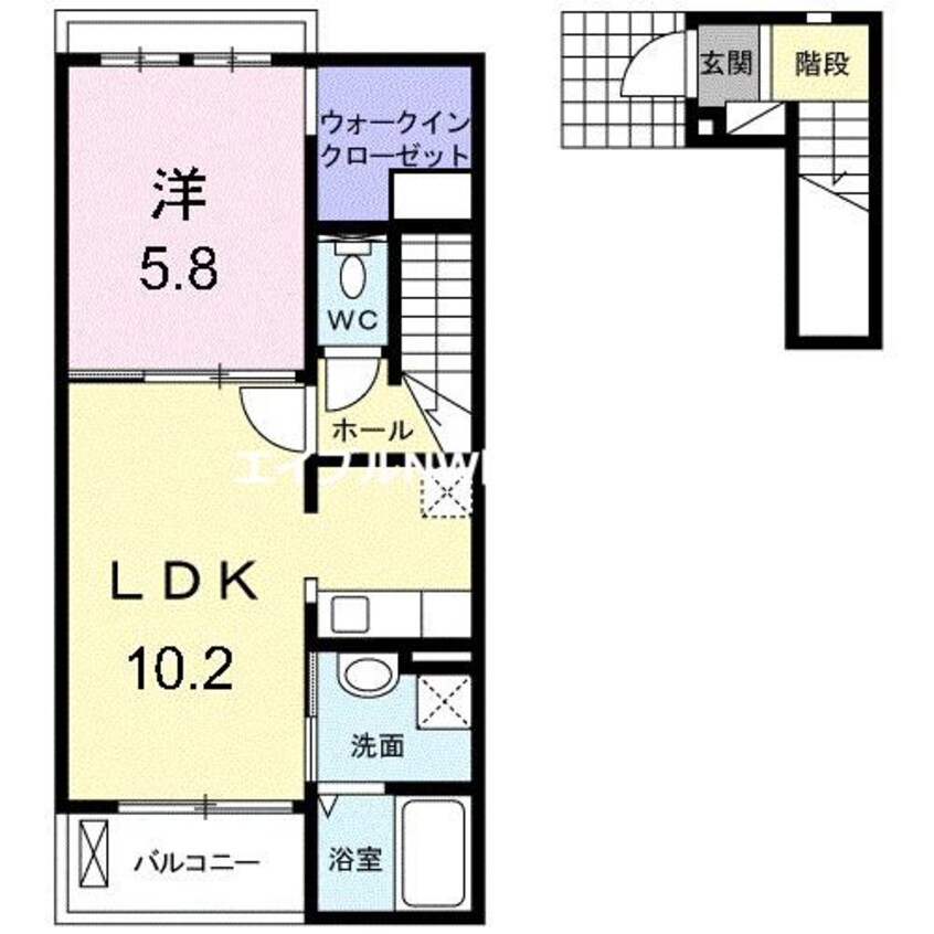 間取図 ダイヤモンド・ロジェ