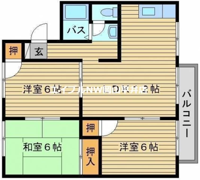 間取図 サンパレス小山Ｂ棟