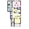 クレセール　Ａ 1LDKの間取り