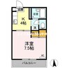 レジデ・アイ　Ａ棟 1Kの間取り