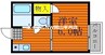 トピア国富けやき通り 1Kの間取り