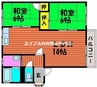 アメニティ中野 2LDKの間取り