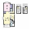 リバーサイド２ 1LDKの間取り