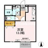 虹の奏音 1Rの間取り