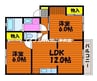ファームヴィレッジ　Ｄ 2LDKの間取り