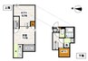 ADC高島駅南glee 1Kの間取り