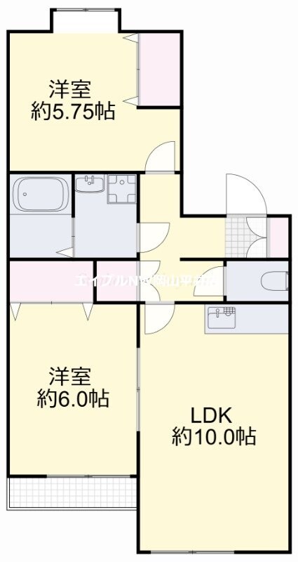 間取り図 コートサイドコーポ