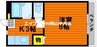 フレンドリー 1Kの間取り