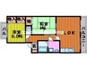 風はいつⅠ 2LDKの間取り
