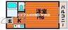 プレアール後楽園 1Kの間取り