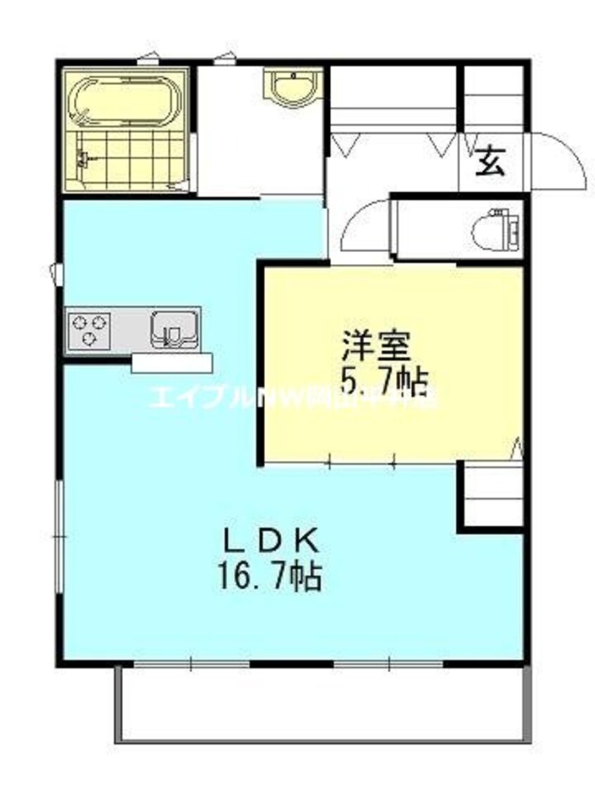 間取図 Calm　Hills　5番館