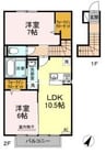 DR-Plus 2LDKの間取り