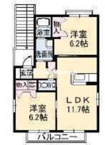 間取図 シャーメゾン松新