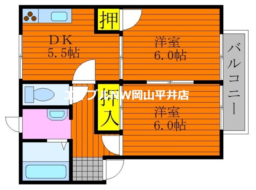 間取図 フレグランス城東