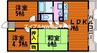 清水マンション 3LDKの間取り
