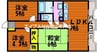 清水マンション 3LDKの間取り