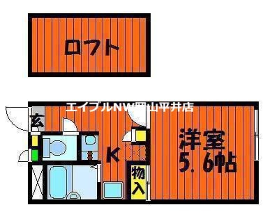 間取図 レオパレスカラマス