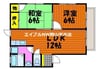 コーポ小野田 2LDKの間取り