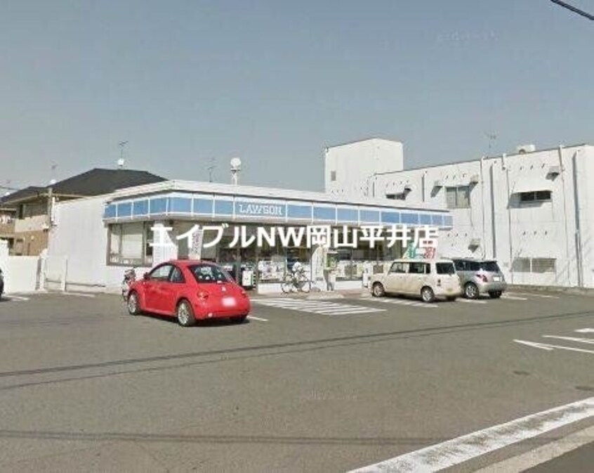 ローソン岡山高屋店(コンビニ)まで462m リベール高屋サウス・ウィンド