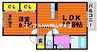 コーポ　レーヴ倉富 1LDKの間取り