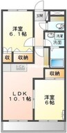 プロニティ　オオフク弐番館 2LDKの間取り