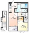 リアン 1LDKの間取り
