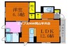 グラン・マーレ　弐番館 1LDKの間取り