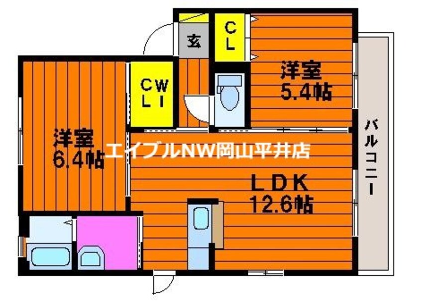 間取図 シャーメゾン湊　十壱番館