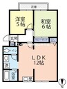 コーポシルフ 2LDKの間取り