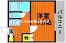 セントフォレスト後楽園 1Kの間取り