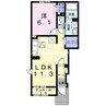 ドミール　コウナン 1LDKの間取り